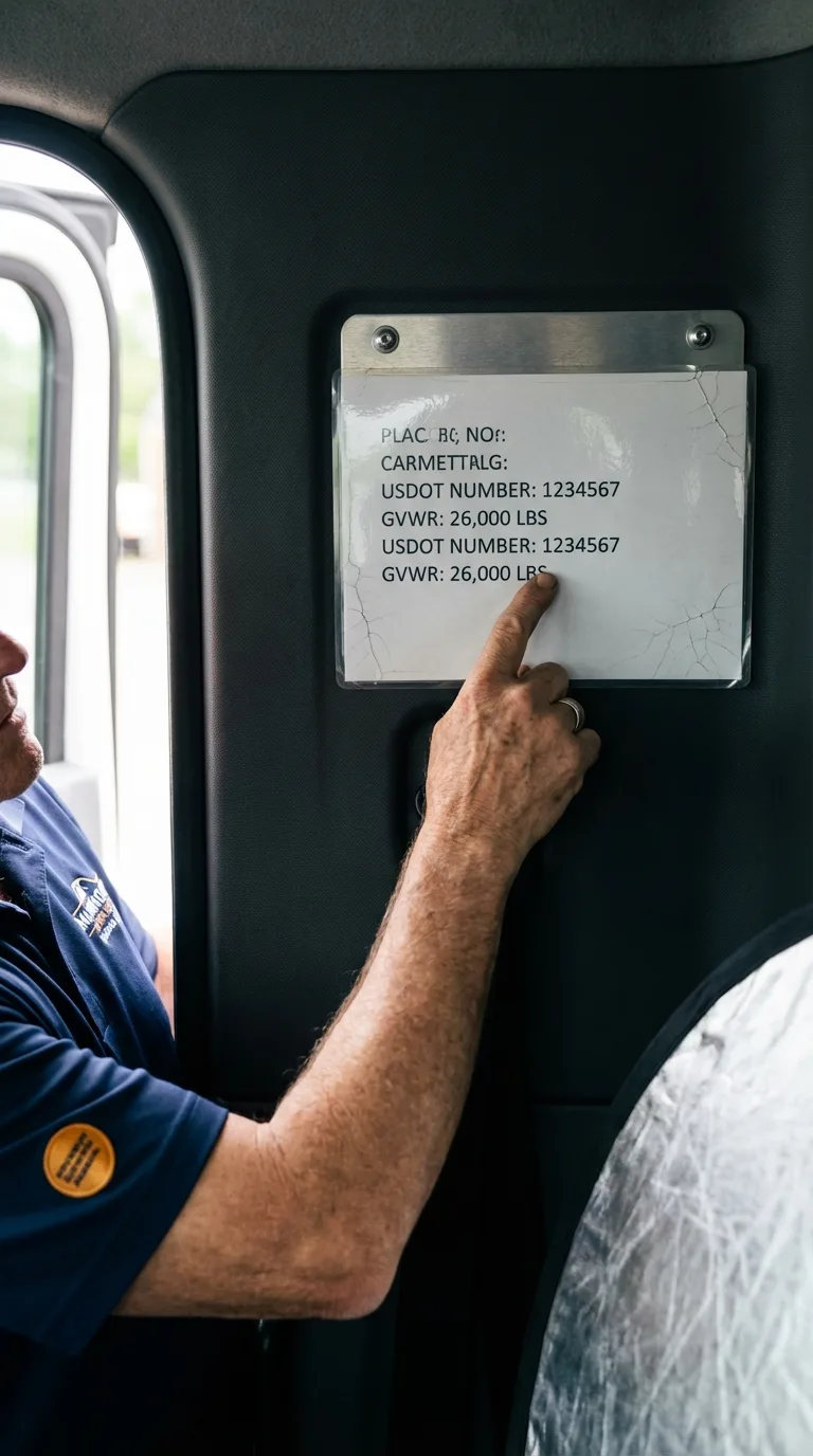 USDOT licensing placard verification in Keytesville
